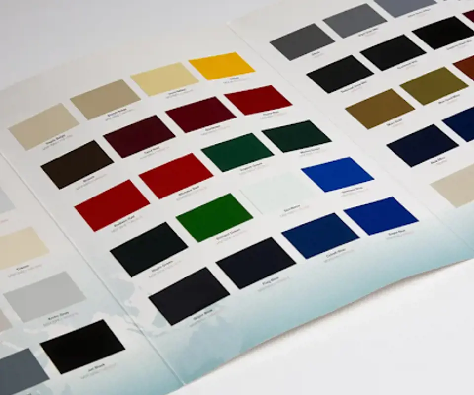 Custom building grout chart